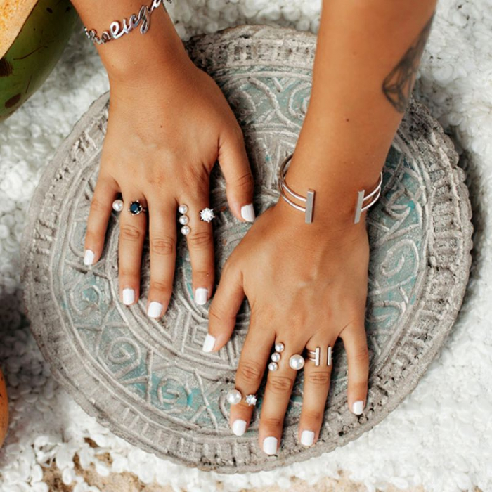 Obrázok pre Swarovski e. nastaviteľný prsteň s perlami Marrakech se4360
