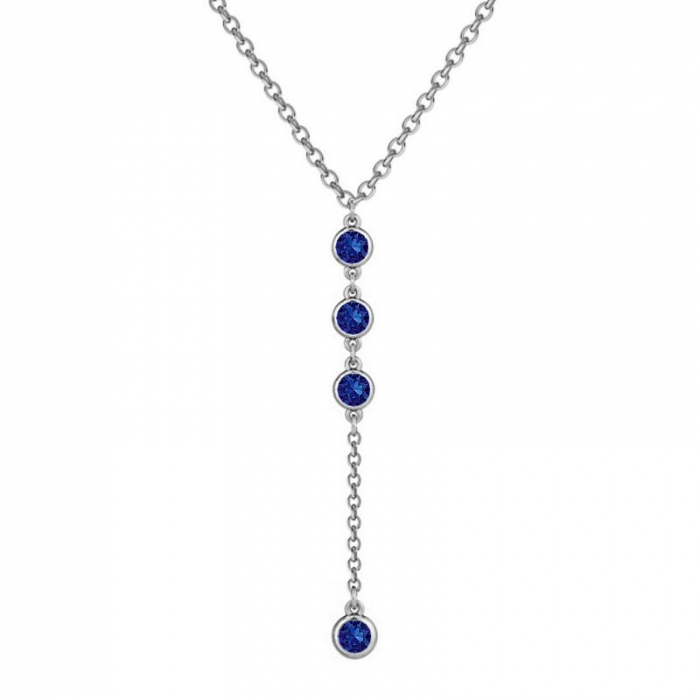Obrázok pre Swarovski e. náhrdelník Princess, tmavo modrý sen5904