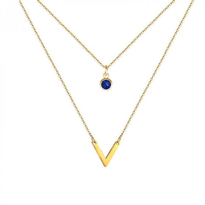 Obrázok pre Swarovski e. V náhrdelník Pret á Porter tmavo modrá sen5912