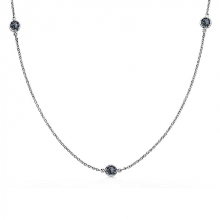 Obrázok pre Swarovski e. jemný náhrdelník Pure Lines, čierny sen6004