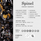 Obrázok pre Taboo náramok Kvet života Spinel čierny tb700