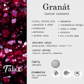 Obrázok pre Taboo náramok Kvet života Granát tb912