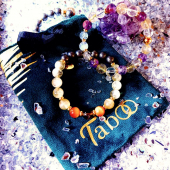 Obrázok pre Taboo náhrdelník Kvet života, Granát tb716