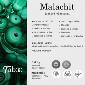 Obrázok pre Taboo kruhové náušnice Spirit of Nature Malachit tbe731