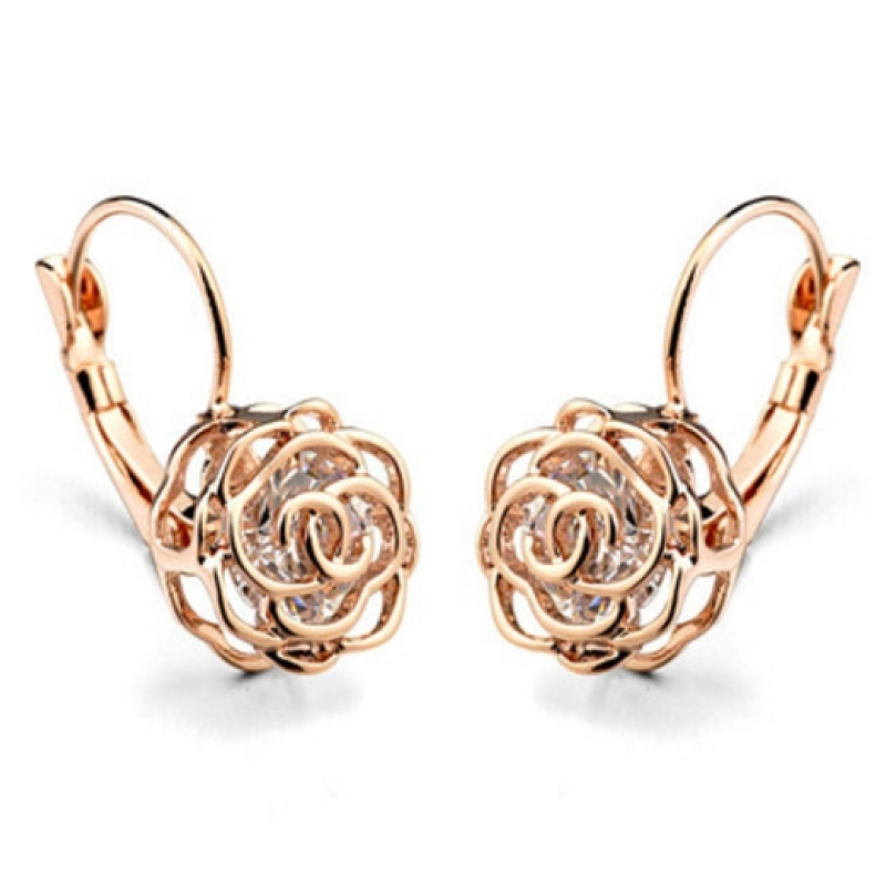 Swarovski e. dámske náušnice Pure Rose, ruže see2714 swarovski náušnice