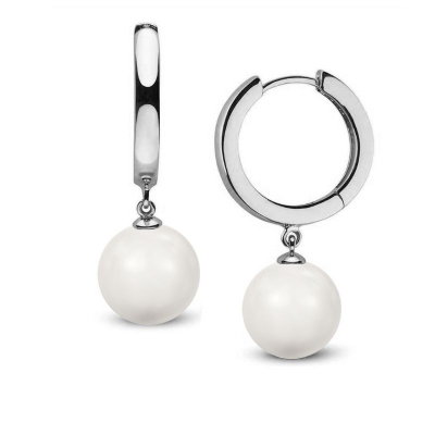 Swarovski e. náušnice kruhy Maracas biele perly see1444 Obrázok pre Swarovski e. náušnice kruhy Maracas biele perly see1444